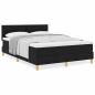 Preview: Boxspringbett mit Matratze Schwarz 160x200 cm Stoff