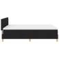 Preview: Boxspringbett mit Matratze Schwarz 160x200 cm Stoff