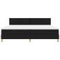 Preview: Boxspringbett mit Kissen Schwarz 200 x 200 cm Stoff