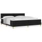 Preview: Boxspringbett mit Matratze Schwarz 200x200 cm Stoff