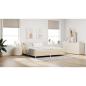 Preview: Boxspringbett mit Matratze Creme 200x200 cm Stoff