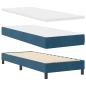 Preview: Boxspringbett mit Matratze Dunkelblau 80x200 cm Samt
