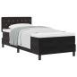 Preview: Boxspringbett mit Matratze Schwarz 90 x 190 cm Samt