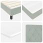 Preview: Boxspringbett mit Matratze Hellgrau 90x200 cm Samt