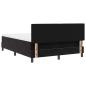 Preview: Boxspringbett mit Matratze Schwarz 140x190 cm Samt