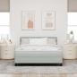 Preview: Boxspringbett mit Matratze Hellgrau 160x200 cm Samt