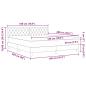 Preview: Boxspringbett mit Matratze Dunkelgrün Super King Velours