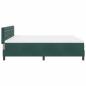 Preview: Boxspringbett mit Matratze Dunkelgrün Super King Velours