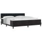 Preview: Boxspringbett mit Matratze Schwarz 200x200 cm Velvet