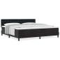Preview: Boxspringbett mit Matratze Schwarz 200x200 cm Velvet