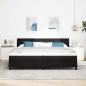 Preview: Boxspringbett mit Matratze Schwarz 200x200 cm Velvet