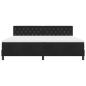 Preview: Boxspringbett mit Matratze Schwarz 200x200 cm Velvet