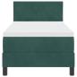 Preview: Boxspringbett mit Matratze Dunkelgrün 80x200 cm Velvet