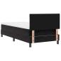 Preview: Boxspringbett mit Kopfteil Schwarz 90 x 190 cm Samt