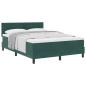 Preview: Boxspringbett mit Matratze Dunkelgrün 140x190 cm Velvet