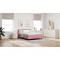 Preview: Boxspringbett mit Matratze Rosa 160x200 cm Samt