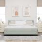 Preview: Boxspringbett mit Matratze Hellgrau Super King Samt