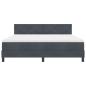 Preview: Boxspringbett mit Matratze Dunkelgrau Super King Velvet