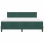 Preview: Boxspringbett mit Matratze Dunkelgrün Super King Samt