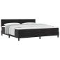 Preview: Boxspringbett mit Matratze Schwarz 200x200 cm Samt