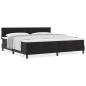 Preview: Boxspringbett mit Matratze Schwarz 200x200 cm Samt
