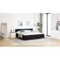Preview: Boxspringbett mit Matratze Schwarz 200x200 cm Samt