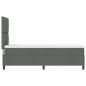 Preview: Boxspringbett mit Matratze Dunkelgrau 80x200 cm Stoff