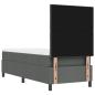 Preview: Boxspringbett mit Matratze Dunkelgrau 80x200 cm Stoff