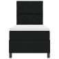 Preview: Boxspringbett mit Matratze Schwarz 80x200 cm Stoff