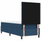 Preview: Boxspringbett mit Matratze in Blau 80x200 cm aus Stoff