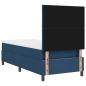 Preview: Boxspringbett mit Matratze Blau 90x200 cm Stoff