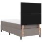 Preview: Boxspringbett mit Matratze Taupe 100x200 cm Stoff.