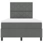Preview: Boxspringbett mit Matratze Dunkelgrau Klein Doppelstoff