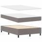 Preview: Boxspringbett mit Matratze Taupe Kleines Doppelbett Stoff