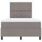 Preview: Boxspringbett mit Matratze Taupe Kleines Doppelbett Stoff