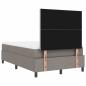 Preview: Boxspringbett mit Matratze Taupe Kleines Doppelbett Stoff