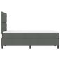 Preview: Boxspringbett mit Matratze Dunkelgrau 120x200 cm Stoff