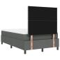 Preview: Boxspringbett mit Matratze Dunkelgrau 120x200 cm Stoff