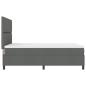 Preview: Boxspringbett mit Matratze Dunkelgrau 140x200 cm Stoff