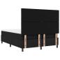 Preview: Boxspringbett mit Matratze Schwarz 140x200 cm Stoff