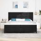 Preview: Boxspringbett mit Matratze Schwarz 200x200 cm Stoff