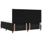 Preview: Boxspringbett mit Matratze Schwarz 200x200 cm Stoff