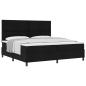 Preview: Boxspringbett mit Matratze Schwarz 200x200 cm Stoff