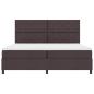 Preview: Boxspringbett mit Matratze Dunkelbraun 200x200 cm Stoff