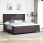 Preview: Boxspringbett mit Matratze Dunkelbraun 200x200 cm Stoff