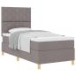 Preview: Boxspringbett mit Matratze Taupe 100x200 cm Stoff