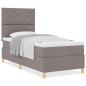 Preview: Boxspringbett mit Matratze Taupe 100x200 cm Stoff
