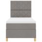 Preview: Boxspringbett mit Matratze Taupe 100x200 cm Stoff