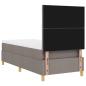 Preview: Boxspringbett mit Matratze Taupe 100x200 cm Stoff