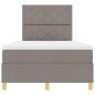 Preview: Boxspringbett mit Matratze Taupe 120x200 cm Stoff